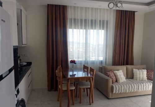 Furnished 1+1 Apartment with Sea View in AHM Sunshine 1, Payallar