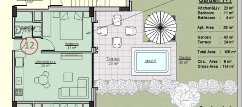 1+1 Apartment in Mahmutlar | New Exodus Resort Comfort City