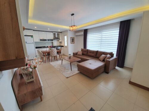 Cozy 48m² studio apartment in Alanya, just 800m from the